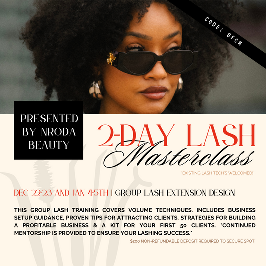 2-Day Designer Lash Application Masterclass, Open Date